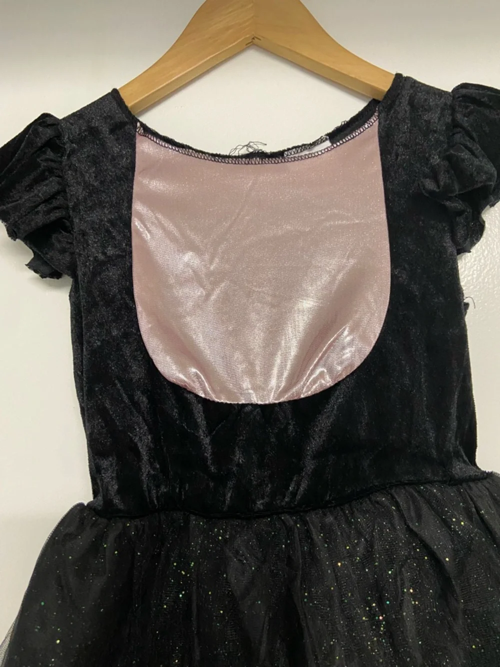 Kids Black and Pink Sparkle Cat Costume Dress - Picture 3 of 7